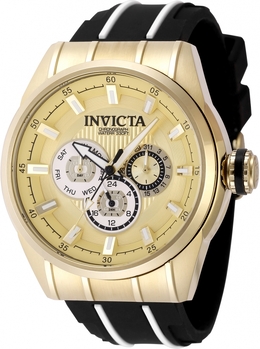 Invicta 49056 Speedway Mens Quartz Gold Dial Watch
