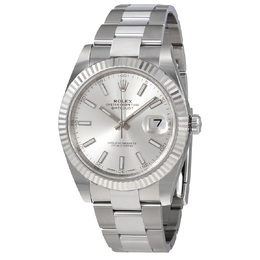 Pre-owned Rolex Datejust Silver Dial Mens Watch 126334sso