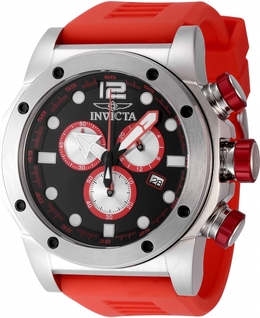Invicta Sea Hunter Chronograph GMT Black Dial Quartz Mens Watch Model:48977