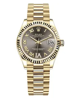 Rolex Datejust 31 - Model M278278-0032, Yellow Gold, Diamond Roman Dial Women's Watch
