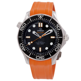 Omega Seamaster 21032422001006 Automatic Chronometer Black Dial Mens Watch