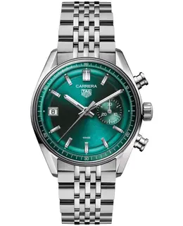 Tag Heuer Carrera Chronograph Automatic CBS2211.BA0048 Men's Watch - Green Dial, Stainless Steel Case
