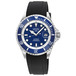 Gevril Wall Street Automatic Blue Dial Mens Watch 41851R