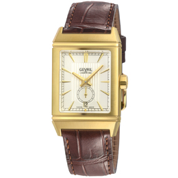 Gevril Time Square Automatic White Dial Mens Watch - SKU: 49702