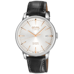 Gevril Mulberry Automatic Silver Dial Mens Watch, Article 9621