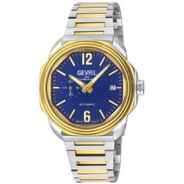 Gevril Roosevelt Automatic Blue Dial Mens Watch 46520B