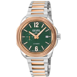 Gevril Roosevelt Automatic Green Dial Mens Watch 46522B