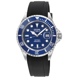 Gevril Wall Street Automatic Blue Dial Mens Watch 4851R