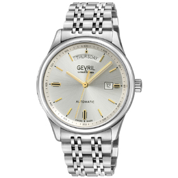 Gevril Excelsior Automatic Silver Dial Mens Watch - Model 48206B