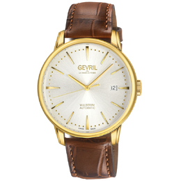 Gevril Mulberry Automatic Silver Dial Mens Watch Model 9623