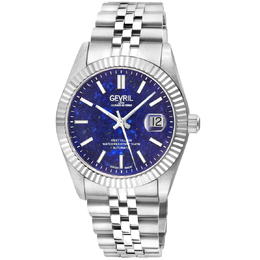Gevril West Village Automatic Blue Dial Mens Watch Ref: 48970B