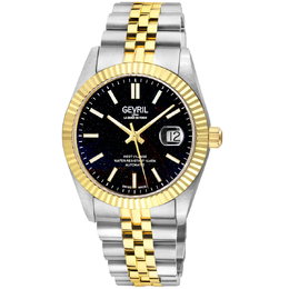 Gevril West Village Automatic Black Dial Mens Watch 48972B