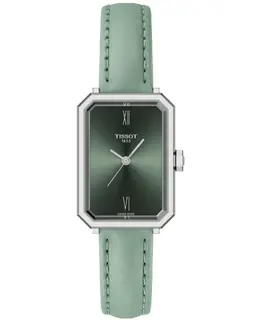 Tissot SRV Green Dial Leather Strap Women's Watch t160.110.16.093.00