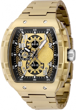 Invicta 49066 Racing Gold and Silver Dial Mens Watch