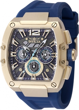 Invicta Racing Chronograph GMT Quartz Blue Dial Mens Watch Model 48469