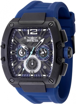 Invicta Racing Chronograph GMT Quartz Blue Dial Mens Watch Model 48475