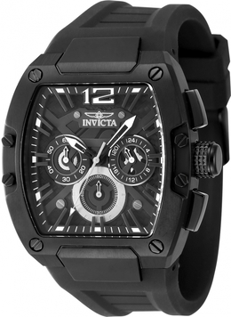 Invicta Chronograph GMT Quartz Black Dial Mens Watch 48476