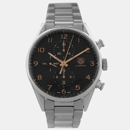 Tag Heuer Carrera CAR2014 Automatic Black Stainless Steel Men's Wristwatch - 43 mm, Article Code: 1207279