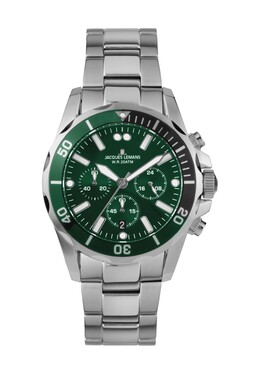Мужской хронограф JL 1-2091H Jacques Lemans, серебро 4040662160960 | silber