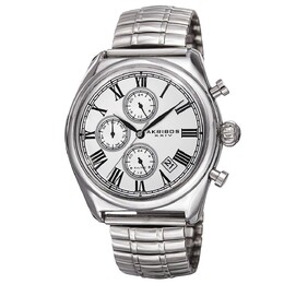 AK827 Повседневные часы в круглом корпусе Akribos XXIV, серебро m848572064552 | silver