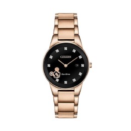 Женские часы Disney's Mickey Mouse с бриллиантовым акцентом от Citizen, цвет Rose Tone 33855714 | rose tone