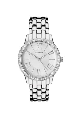 Часы CHARLOTTE ANALOGUE WITH ROUND CASE Sekonda, серебристый seu51m01e-d11 | silver