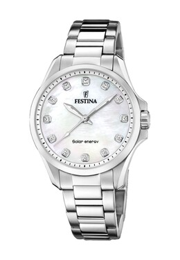 Женские солнечные часы Festina, цвет Perlmutt Silber 8430622802591 | perlmutt silber