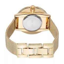 Женские часы с сетчатым разделенным циферблатом Nine West 30107840 | champagne