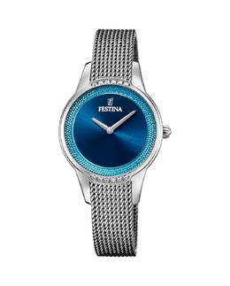 Женские часы F20494/2 Mademoiselle из серебристой стали Festina, серебро 8430622761027 | plata