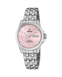 Женские часы F20455/2 Acero Classico в серебристой стали Festina, серебро 8430622742071 | plata