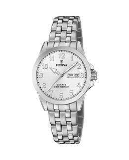 Женские часы F20455/1 Acero Classico в серебристой стали Festina, серебро 8430622742064 | plata
