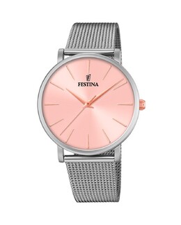 F20475/2 Boyfriend Collection серебряные женские часы из стали Festina, серебро 8430622743108 | plata