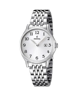 Женские часы F16748/1 Acero Classico из серебристой стали Festina, серебро 8430622595752 | plata