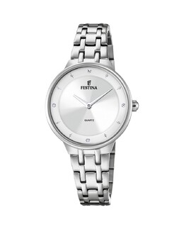 Женские часы F20600/1 Mademoiselle со стальным и серебряным циферблатом Festina, серебро 8430622787683 | plata