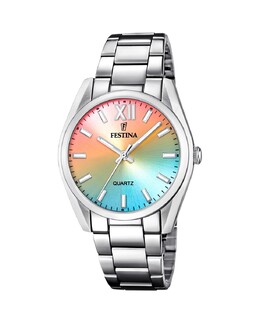 F20622/H Женские часы Boyfriend из серебристой стали Festina, серебро 8430622804298 | plata