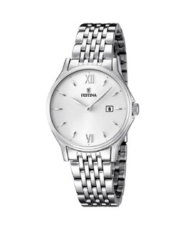 Женские часы F16748/2 Acero Classico из серебристой стали Festina, серебро 8430622595769 | plata