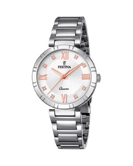 F16936/B Женские часы Mademoiselle из серебристой стали Festina, серебро 8430622724930 | plata
