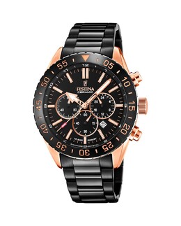 Мужские часы F20578/1 Керамика черная сталь Festina, черный 8430622784736 | negro
