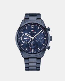 Мужские часы 1791945 многофункциональные синяя сталь Tommy Hilfiger, темно-синий 7613272450980 | azul marino