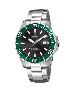 Мужские часы F20531/2 Автоматические, серебристая сталь Festina, серебро 8430622767395 | plata