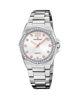 C4751/1 Новинка женские часы из серебряной стали Candino, серебро 8430622812798 | plata