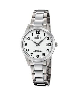 Женские часы F20509/1 Acero Classico в серебристой стали Festina, серебро 8430622761225 | plata
