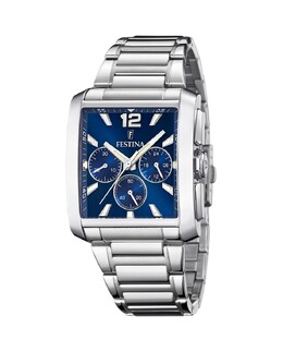 F20635/2 Мужские часы Timeless Chronograph из серебряной стали Festina, серебро 8430622791567 | plata