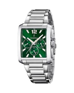 F20635/3 Timeless Мужские часы с хронографом из серебряной стали Festina, серебро 8430622791635 | plata