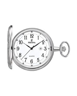 Мужские карманные часы F2023/1 со стальным корпусом Festina, серебро 8430622705199 | plata