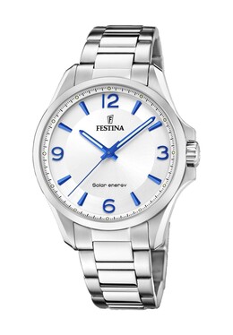 Мужские солнечные часы F20656 Festina, серебро 8430622802652 | silber