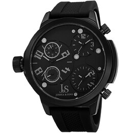 JS-40 Повседневные часы в круглом корпусе Joshua & Sons, черный m848572051835 | black