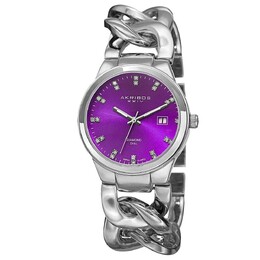 AK759 Повседневные часы в круглом корпусе Akribos XXIV, фиолетовый m848572043366 | purple