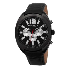 AK777 Повседневные часы в круглом корпусе Akribos XXIV, черный m848572048637 | black