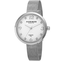 AK875 Повседневные часы в круглом корпусе Akribos XXIV, белый m848572072342 | white
